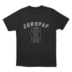 Europapa Character Unisex T Shirt Black