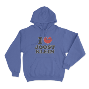 I Love Joost Klein Unisex Hoodie Blue