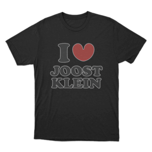I Love Joost Klein Unisex T Shirt Black