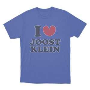 I Love Joost Klein Unisex T Shirt Blue